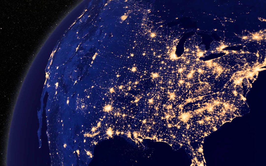 Image of the earth at Night Target | Telrock